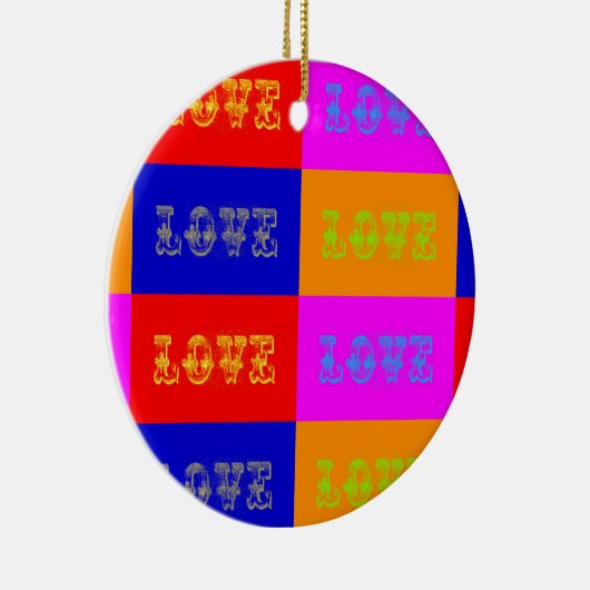 Pop Art Liebe Keramikornament (Rechts)