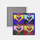 Pop Art Liebe Magnet (Vorderseite/Rückseite)