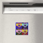 Pop Art Liebe Magnet (In Situ (Geschirrspüler))