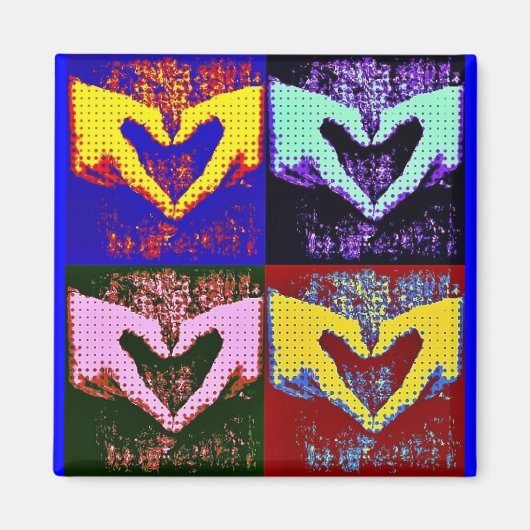 Pop Art Liebe Magnet (Vorne)