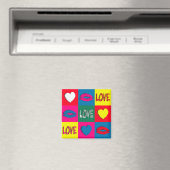 Pop Art Liebe Magnet (In Situ (Geschirrspüler))