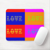 Pop Art Liebe Mousepad (Mit Mouse)