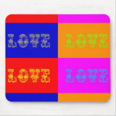 Pop Art Liebe Mousepad (Vorne)