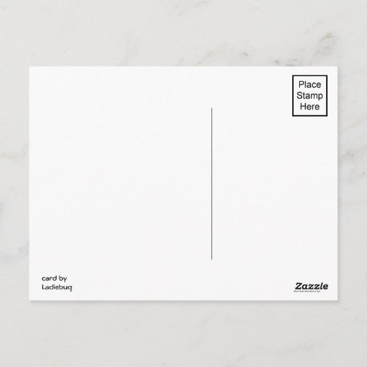 Pop Art LIEBE Postkarte (Rückseite)