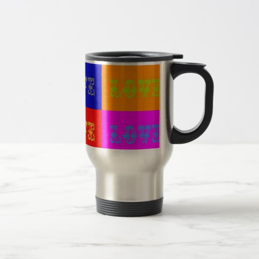 Pop Art Liebe Reisebecher (Rechts)