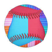 Pop Art Liebe Twin Rainbow Hearts Baseball (Vorderseite)