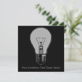 Pop Art Light Bulb Einladung (Stehend Vorderseite)