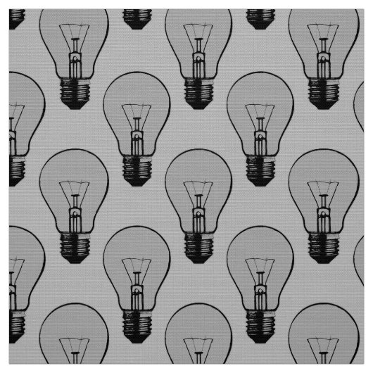 Pop Art Light Bulb Stoff (Muster)