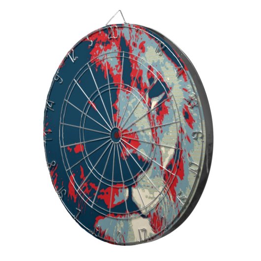 Pop Art Lion Dartscheibe (Vorderseite rechts)