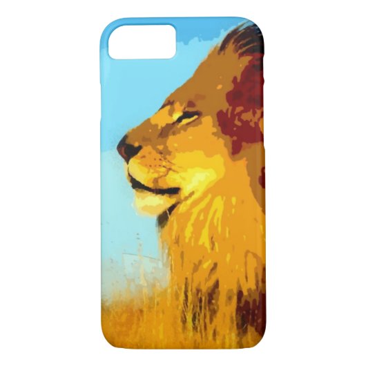 Pop Art Lion iPhone 7 Fall Case-Mate iPhone Hülle (Rückseite)