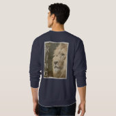 Pop Art Lion Leiter der King Back Design Print Men Sweatshirt (Schwarz voll)