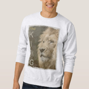 Pop Art Lion Leiter des King Modern Elegante Mens Sweatshirt