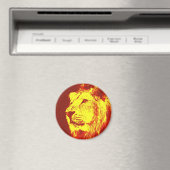 Pop Art Lion Magnet (In Situ (Geschirrspüler))