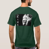 Pop Art Lion Modernes Template Deep Forest Green T-Shirt (Rückseite)