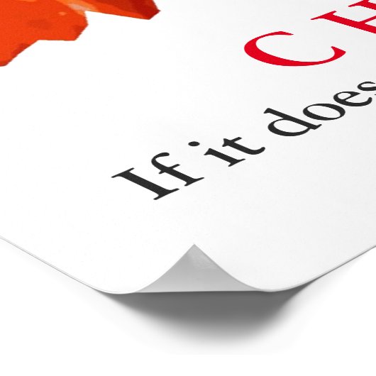 Pop Art Lion Motivierend Challenge Zitat Poster (Ecke)