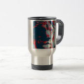 Pop Art Lion Reisebecher (VorderseiteRechts)