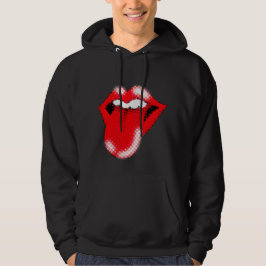 Pop Art Lips & Tongue | Fett Retro Hoodie