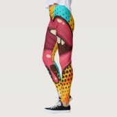 Pop Art Lips: Vintag Trendy Leggings (Links)