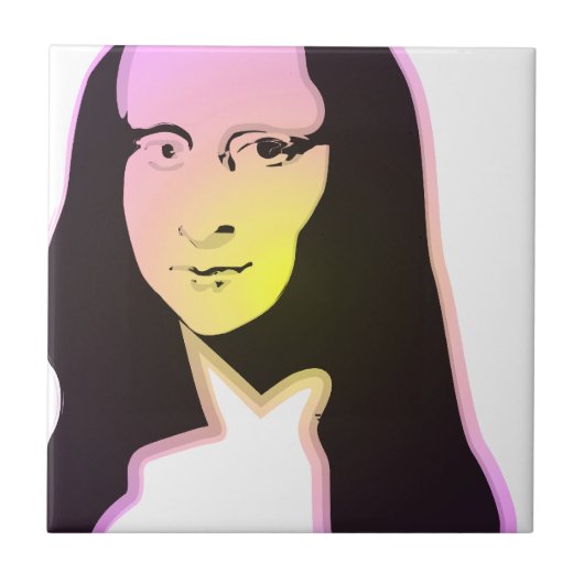 Pop Art Lisa Fliese (Vorderseite)