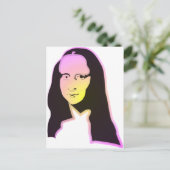 Pop Art Lisa Postkarte (Stehend Vorderseite)