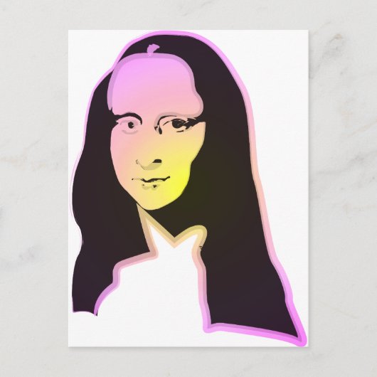 Pop Art Lisa Postkarte (Vorderseite)