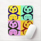 Pop Art Little Tux Maus Pad Mousepad (Mit Mouse)