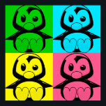 Pop Art Little Tux Pinguin Poster<br><div class="desc">Pop Art Little Tux Pinguin Poster</div>