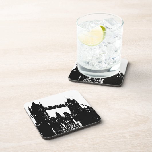 Pop Art London Tower Bridge Getränkeuntersetzer (Rechte Seite)