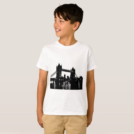 Pop Art London Tower Bridge T-Shirt (Vorne ganz)