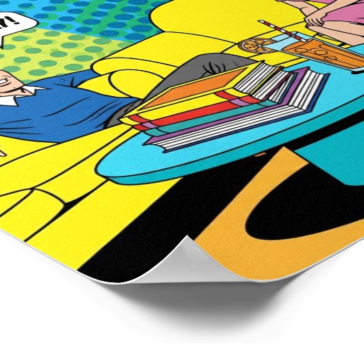 Pop Art Lounge Poster (Ecke)