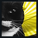 Pop Art Lucy Closeup Fotodruck<br><div class="desc">Fun gelben Pop Kunstversion eines der Fotos von Lucy</div>