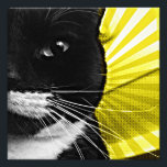 Pop Art Lucy Closeup Fotodruck<br><div class="desc">Fun gelben Pop Kunstversion eines der Fotos von Lucy</div>