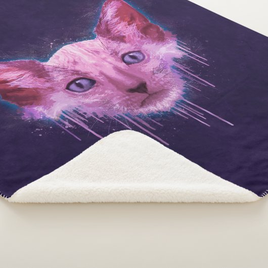 Pop Art Lykoi Cat Sherpadecke (3/4)