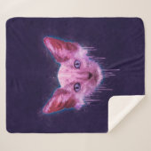 Pop Art Lykoi Cat Sherpadecke (Vorderseite (Horizontal))