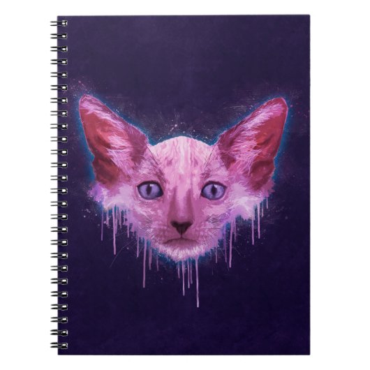 Pop Art Lykoi Werewolf Cat Notizblock (Vorderseite)