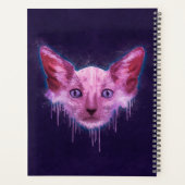 Pop Art Lykoi Werewolf Cat Planer (Rückseite)
