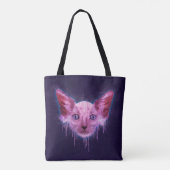 Pop Art Lykoi Werewolf Cat Tasche (Rückseite)