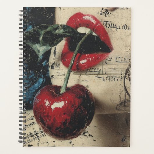 Pop-Art-Mädchen Planer (Vorderseite)