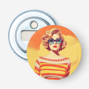 Pop-Art-Magnet, Retro-inspiriert, Flaschenöffner