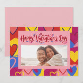 Pop-Art-malerei Valentinstagskarte  Feiertagskarte (Vorne/Hinten)