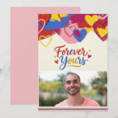 Pop-Art-Malerei zum Valentinstag  Feiertagskarte (Vorne/Hinten)