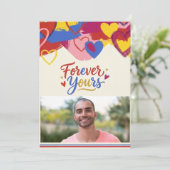 Pop-Art-Malerei zum Valentinstag  Feiertagskarte (Stehend Vorderseite)