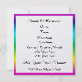 Pop Art Man Feierlichkeiten Einladung (Rückseite)