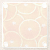 Pop Art Mandarine Glasuntersetzer (Rückseite)