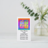 Pop Art MARGARITAS BUSINESS CARD (Vertikal) Visitenkarte (Stehend Vorderseite)