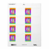 Pop Art MARGARITAS ETIKETT (Vorne)