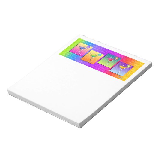 Pop Art MARGARITAS NOTEPAD Notizblock (Rotiert)