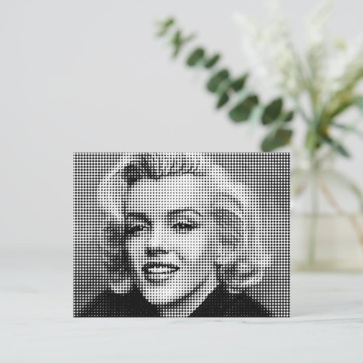 Pop Art Marilyn Postkarte (Stehend Vorderseite)