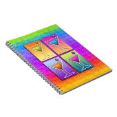 Pop Art MARTINIS NOTEBOOK - DIARY - JOURNAL Notizblock (Rechte Seite)