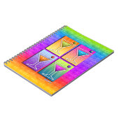 Pop Art MARTINIS NOTEBOOK - DIARY - JOURNAL Notizblock (Linke Seite)